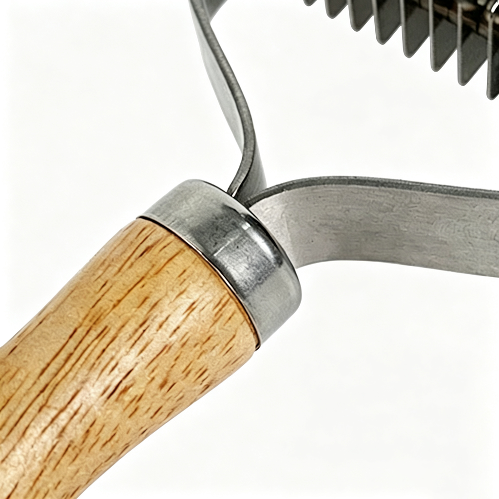 Wooden Handle Detangling Comb for Cats & Dogs | Stainless Steel
