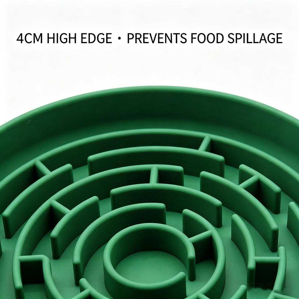 Silicone Pet Slow Feeding Bowl for Cats & Dogs